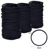 100/300pcs 2mm X 4cm Nylon Black Hair Tie Thin Elastics Rubber Bands Ponytail Holders Bands Headband Accessories for Women Girl