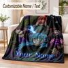 Sally Face Custom Name Flannel Throw Blanket Soft Warm for Sofa Bed Indoor Home Use