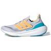 UltraBoost светло-серые, ярко-оранжевые, голубые, мужские кроссовки Dash-Grey, Lucid-Cyan IE1758
