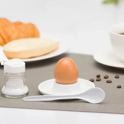 4/6 шт. белые подставки для яиц пищевого класса без BPA высокая прочность компактный размер портативный набор держателей для вареных яиц
