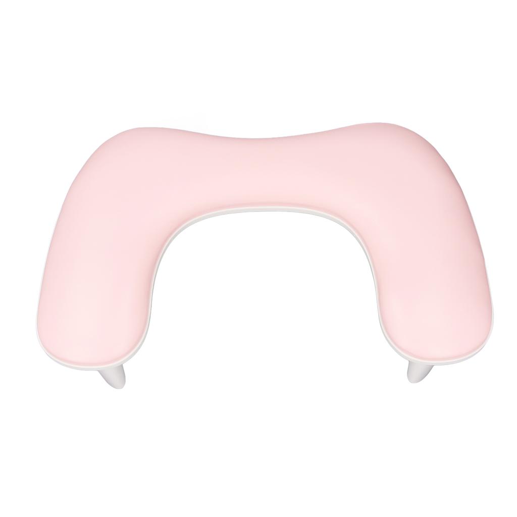 Nail Arm Rest for Nail Tech Detachable Feet U Shape Soft PU Leather Non Slip Manicure Hand Rest