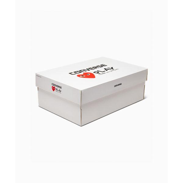 Comme des Garçons PLAY x Converse Chuck 70 High Multi Heart - Черные Унисекс Кроссовки Высокий Риск Красный Экгет A08147C