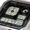 Casio Стандартные цифровые часы с аналоговым циферблатом, Серия Vintage A130WE-1A, Унисекс, Серебристый x Черный