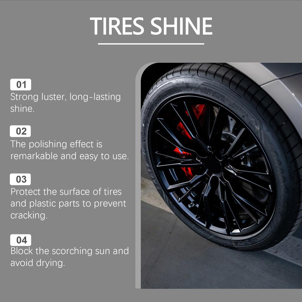 Спрей для блеска автомобильных шин, средство для полировки, очистки автомобильных шин, ухода, придания блеска, жидкое покрытие 120 мл