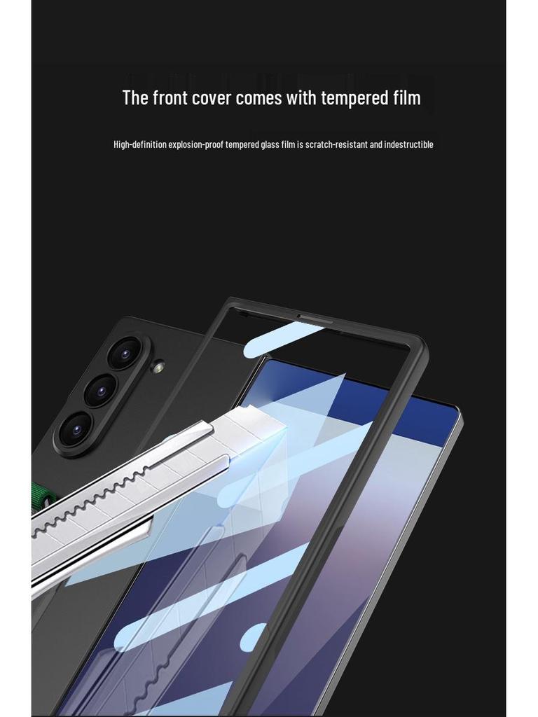 Силиконовый чехол Samsung Z Fold7 с эластичным ремешком на запястье - Премиальный складной чехол для телефона
