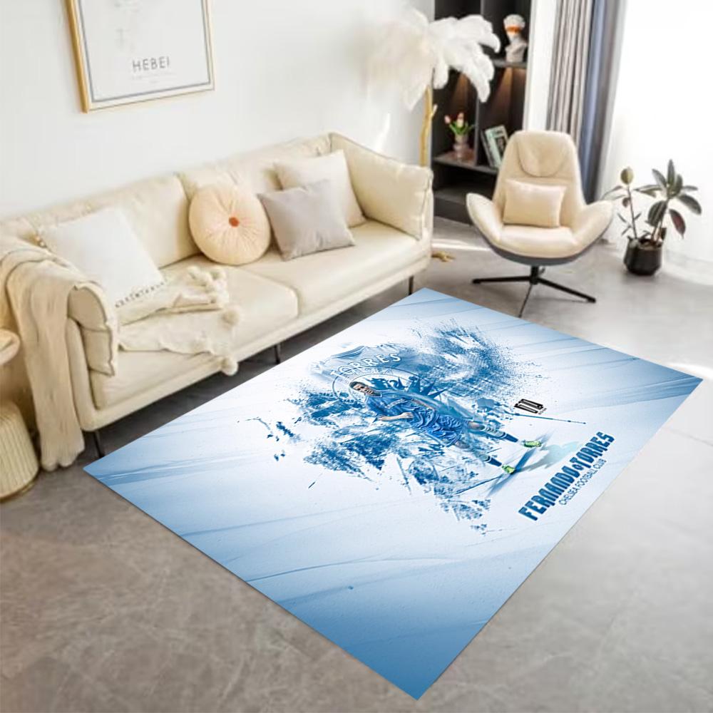 Football Player Action Area Rug Design for Dining Room Balcony Decorate room Study room Antislip Carpet Anime Office Decor