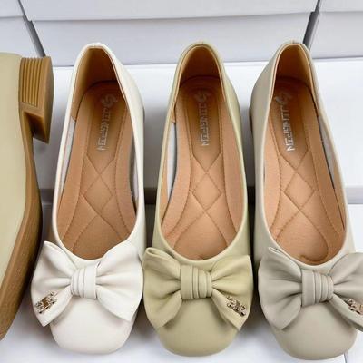 Temperament мягкая подошва универсальные однопедальные туфли для поездок на работу женские весна 2025 новые повседневные туфли Doudou женские