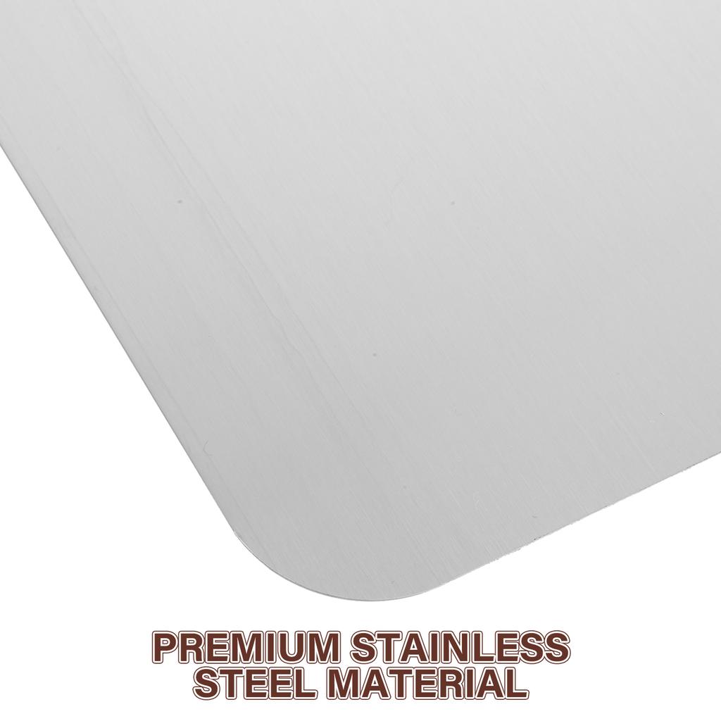 Stainless Steel Cutting Board for Kitchen Double Sided Chopping Board Rust Resistant Dishwasher Safe 30*20cm for Meat