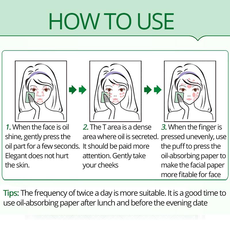 100 шт./пакет, салфетки для лица, пленка, поглощающая масло, контрольная чистящая бумага для промокания лица