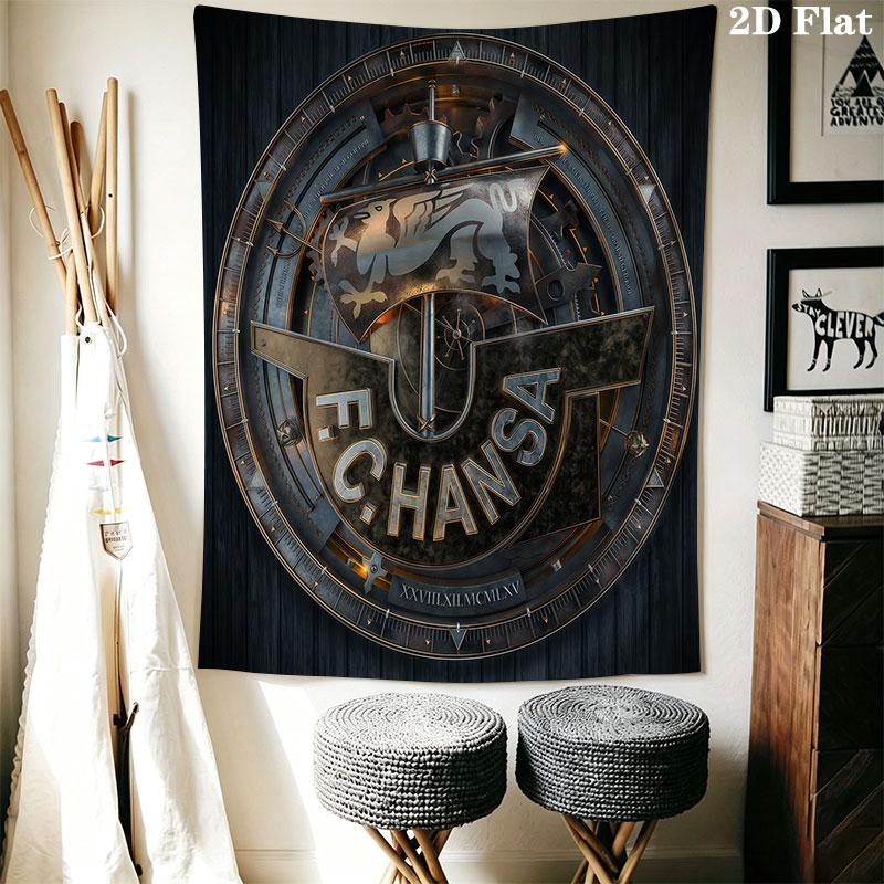 FC Hansa Rostock Wall Hanging Printed Fabric Blanket Decorative Tapestries for Bedroom Living Room Home Decor