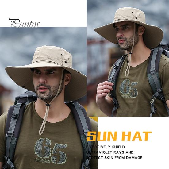 Рыбацкая шляпа с широкими полями, однотонная, со шнуровкой, мужская и женская, универсальная, солнцезащитная, для отдыха на природе, шляпа для бассейна