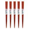 Wooden Manly Chopsticks Octagonal Ironwood Chopsticks Set of 5 Hashi J-kitchens 23.5cm