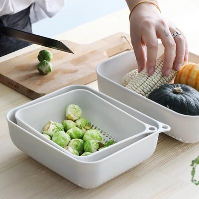 Хороший кухонный квадратный поднос, набор из 3 штук, кухонный пластиковый поднос