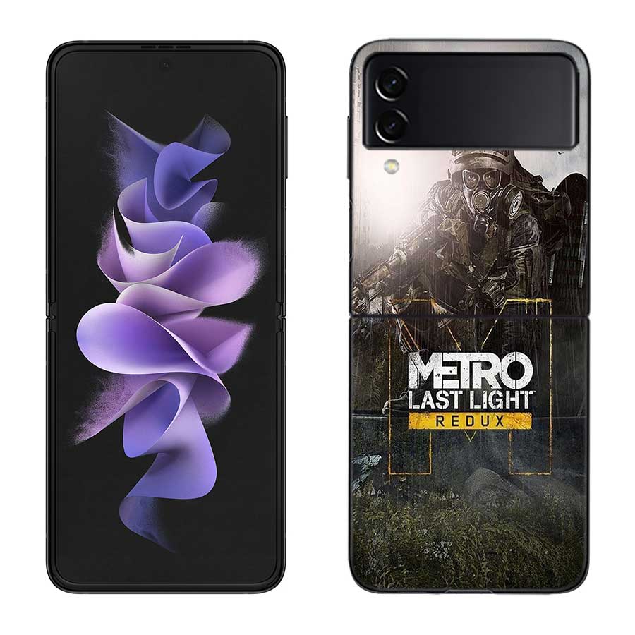 Чехол для телефона Metro 2033 для Samsung Z Flip 7 6 5G Galaxy Z Flip 5 4 3 Черный Жесткий Чехол-Крышка Роскошный ПК Корпус Coque