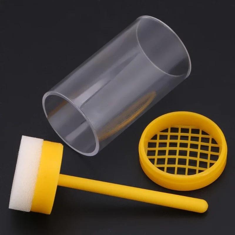 Plunger Beekeeper Yellow Bee Catcher Tool Bee Beekeeping Supplies Tin Frame Base Plate Solid Beekeeping Supplies Frame Gadget