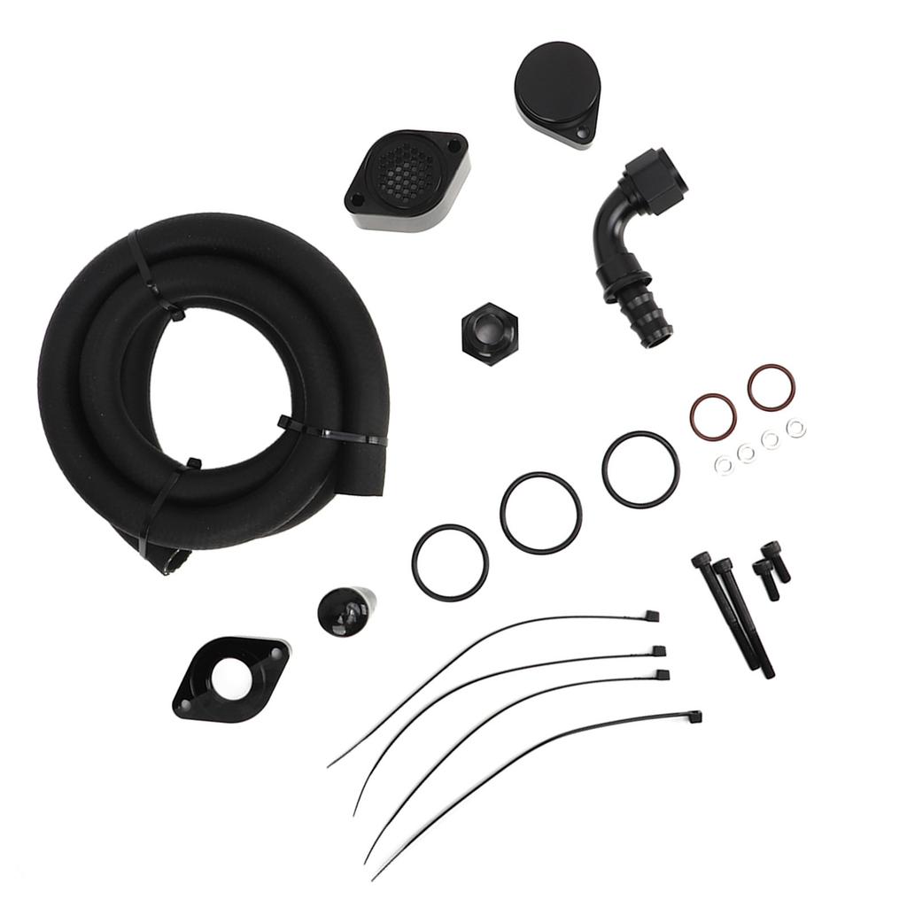 CCV Reroute Engine Ventilation Kit Engine Crankcase Breather Set Replacement for FORD SUPER DUTY