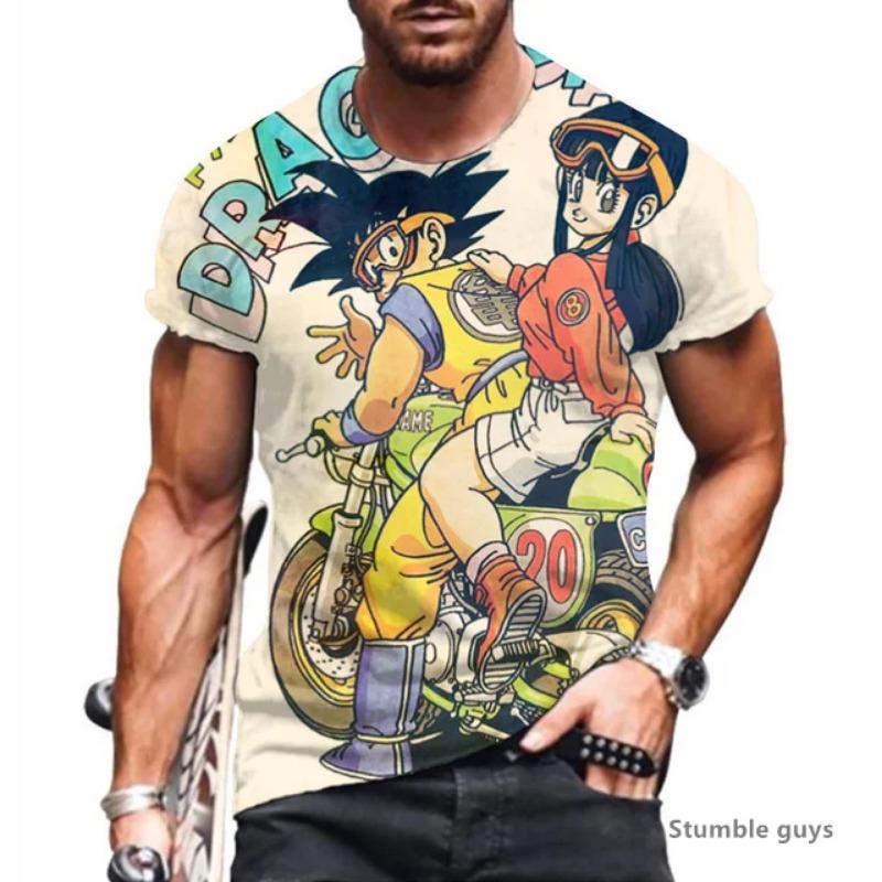 2026 Dragon Ball Goku Vegeta Аниме 3D Печать Футболки Повседневные с Коротким Рукавом Детская Мода Уличная Одежда Семейные Совпадающие Наряды