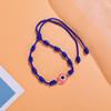 Винтажный богемный стиль стеклянная эмаль сглаза плетеная веревка дружба регулируемый браслет для женщин мужчин детей ювелирные изделия подарок на вечеринку