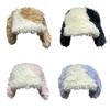 Cute Woollike Plush Long Ears Beanie Womens Lady Girl Headgear Caps Christmas Hats Faux Furs Beanie Hat Pullover Cap