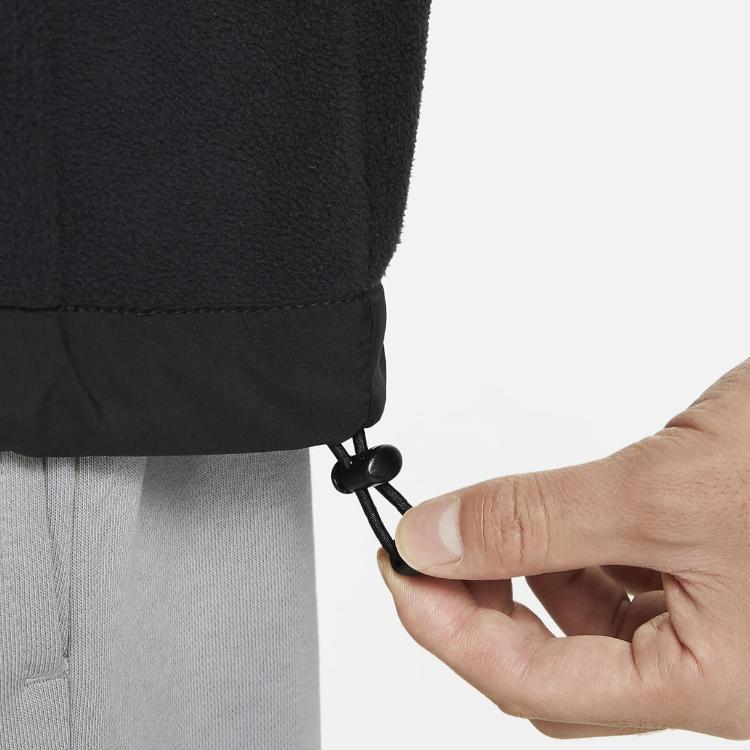 Nike Клубная флисовая толстовка с карманом-кенгуру и контрастным принтом с логотипом, мужская толстовка черного цвета DQ4897-010