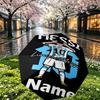 Custom Name Personalized football star Print Umbrella, Auto Open Close, 8‑Rib Sturdy Frame, Commute Camping Hiking Use, Birthday Gift
