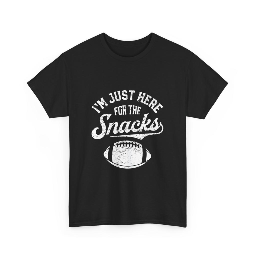 Football I'm Just Here for the Snacks Shirt, Football Sports Lovers T-Shirt Mens Womens Tees Top