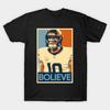 Мужская черная футболка с принтом Постер Bo Nix Bolieve Denver Broncos НФЛ Футбол Обсуждение Надежда Печать на бумаге для трансфера без вырезания Хлопковая футболка