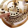 Изысканная музыкальная шкатулка в виде телефона в классическом стиле, старомодный роскошный дисковый телефон, миниатюры, АБС-пластик, музыкальная шкатулка, подарок на день рождения