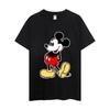 MINISO Mickey Mouse T Shirt Women Couple Combination Clothes Short Sleeve Collar Fashion Man Cotton