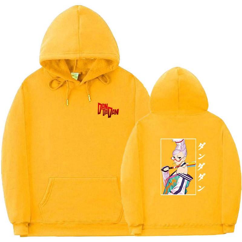 Anime-Inspired Oversized Hoodie With Ribbed Hem Unisex Sweatshirt Fall Casual Wear