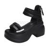 Summer New Women Shoes Roman Sandals Strap Open-Toe Thick High Heels Casual Lady Sandal Wedge Buckles Sandals Platform High Heel