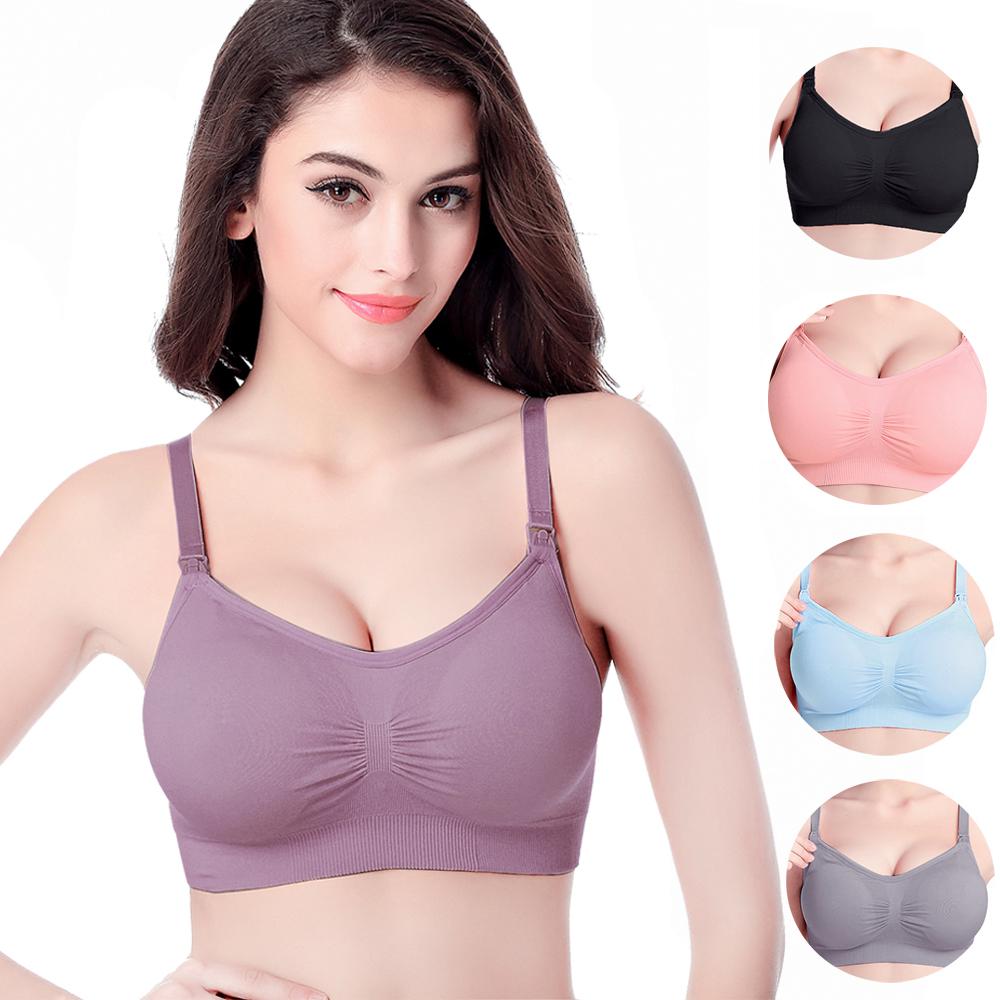 Plus Size Maternity Bra Nursing Bras Clothes for Pregnant Women Pregnancy Breastfeeding Intimates Underwear Feeding Clothing EMA