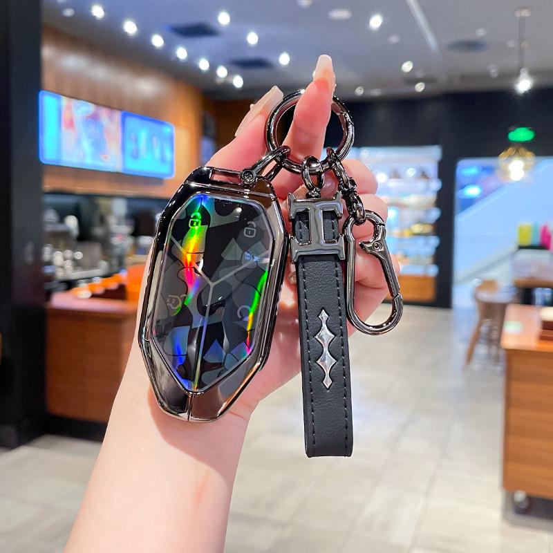 Чехол для ключа и металлический брелок для BYD Formula Leopard 3, 5 и 8