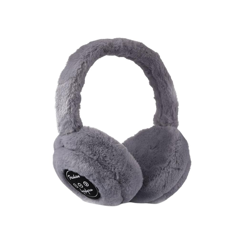 Winter Outdoor Plush Earmuffs Bluetooth Wireless Cute Warm Fur Headphones Earphones Solid Color Stereo Wireless Headset