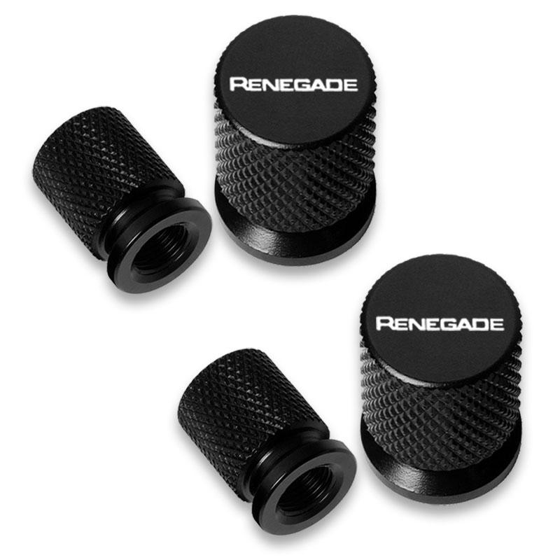 Car Wheel Tire Valve Caps Tyre Stem Covers Airdust Waterproof For Jeep Renegade Auto Accessories MWGHF1