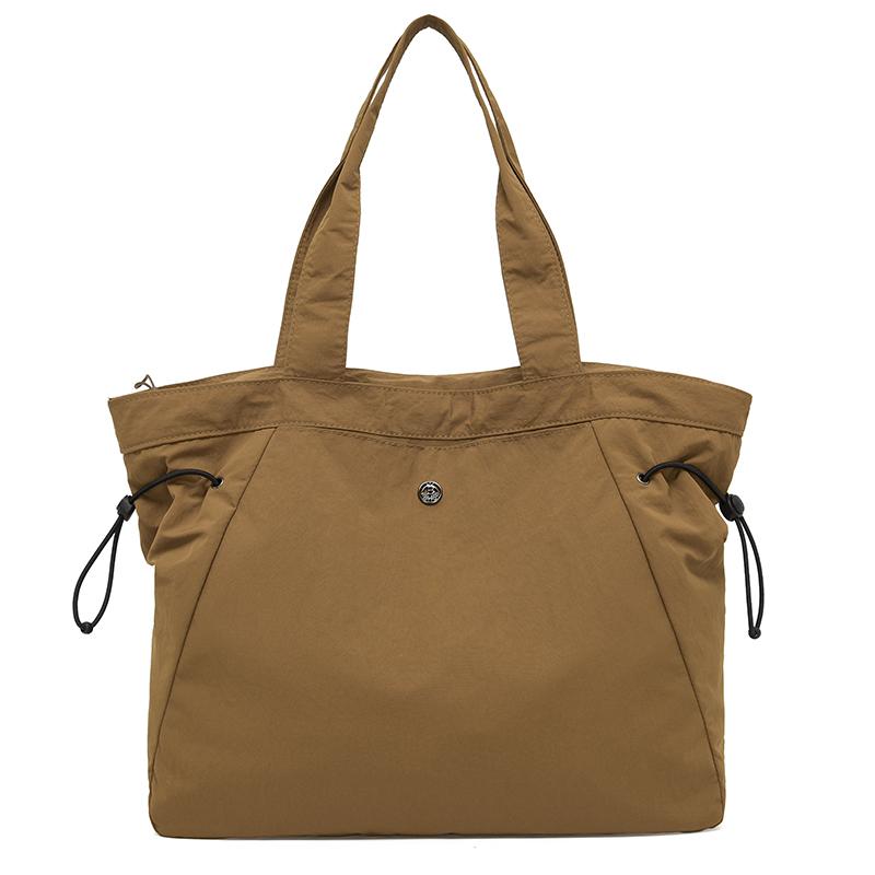 Женская сумка большой вместимости, однотонная сумка-тоут, дорожная сумка через плечо