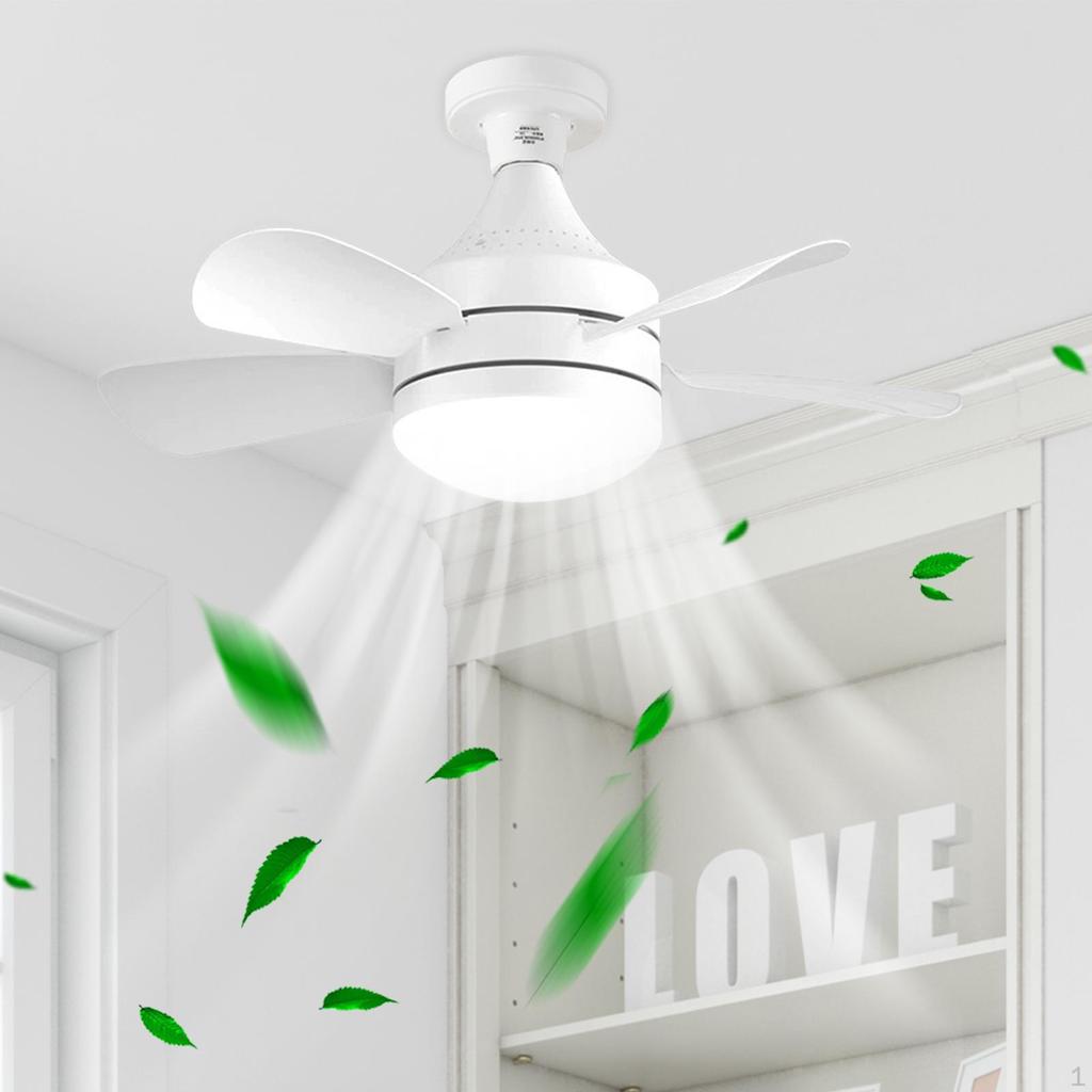 18-дюймовый потолочный вентилятор с подсветкой и пультом дистанционного управления, регулируемая скорость ветра, затемняющий свет(Белый, Теплый,