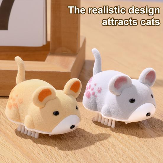 Electric Fake Rat Cat Toy Interactive Electronic Realistic Plush Mouse Toy Automatic Moving Kitten Self Play Exercise Toy for Indoor Cats