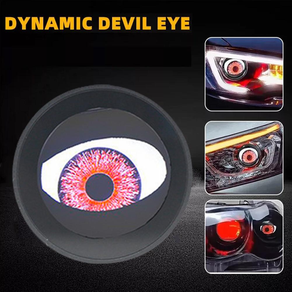 Dynamic Devil Eyes LED Car Lights 2 Inch 12V WIFI Control Eyes Retrofit Kits Headlight Assembly Auto Accessories Bi Led Lenses