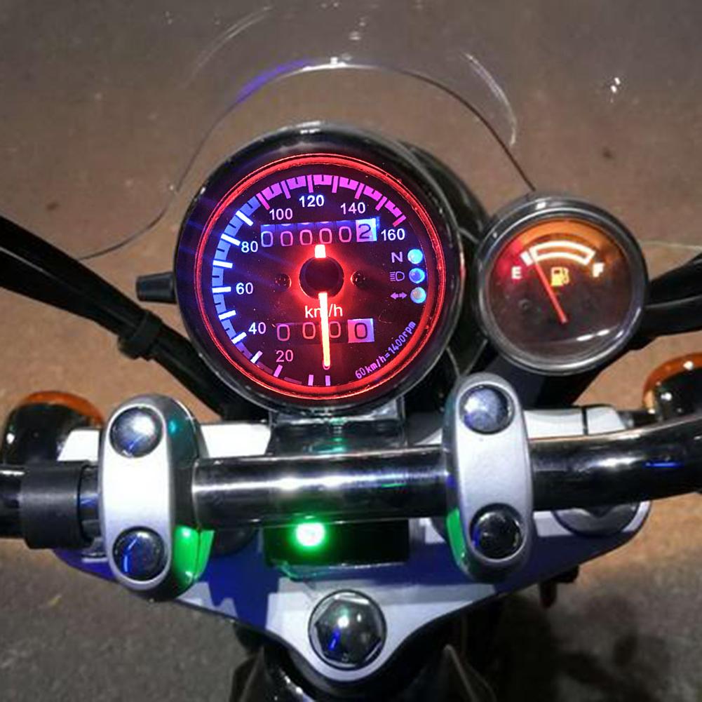 Hot Sale Motorcycle Speedometer Skillful Manufacture 12V Motorcycle Speedometer Odometer with Neutral Gear Turn Signal Indicator