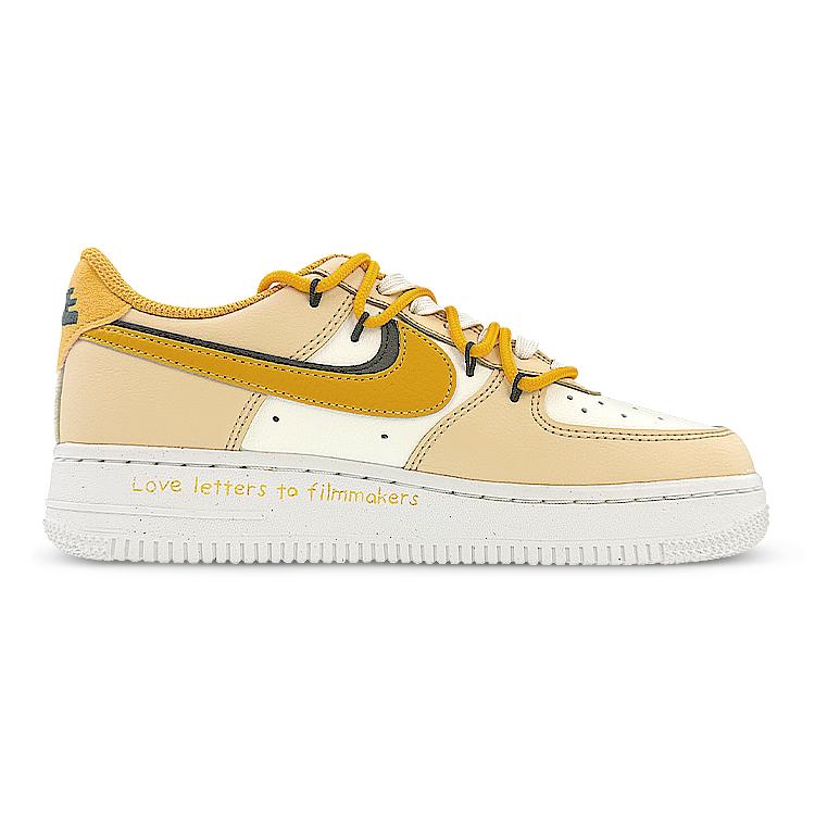 Nike Air Force 1 Low top Skateboard Shoes Women's Yellow Black DX6065-171(Team40-)