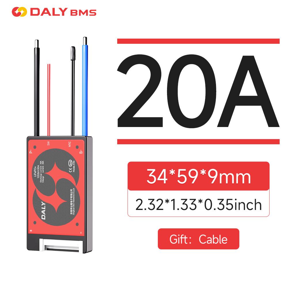 Daly Hardware BMS 4S Lifepo4 8S 24V 10S 36V 13S 48V Li-ion 3S 7S 12S 14S 16S 15A 20A 40A 60A with NTC Key Switch e-Bike Scooter