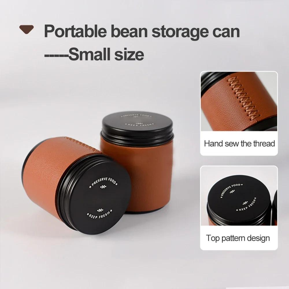 Мини-банка для хранения кофейных зерен, герметичная банка для кофейного порошка, переносная емкость для хранения кофейных зерен, контейнер для хранения чая на открытом воздухе