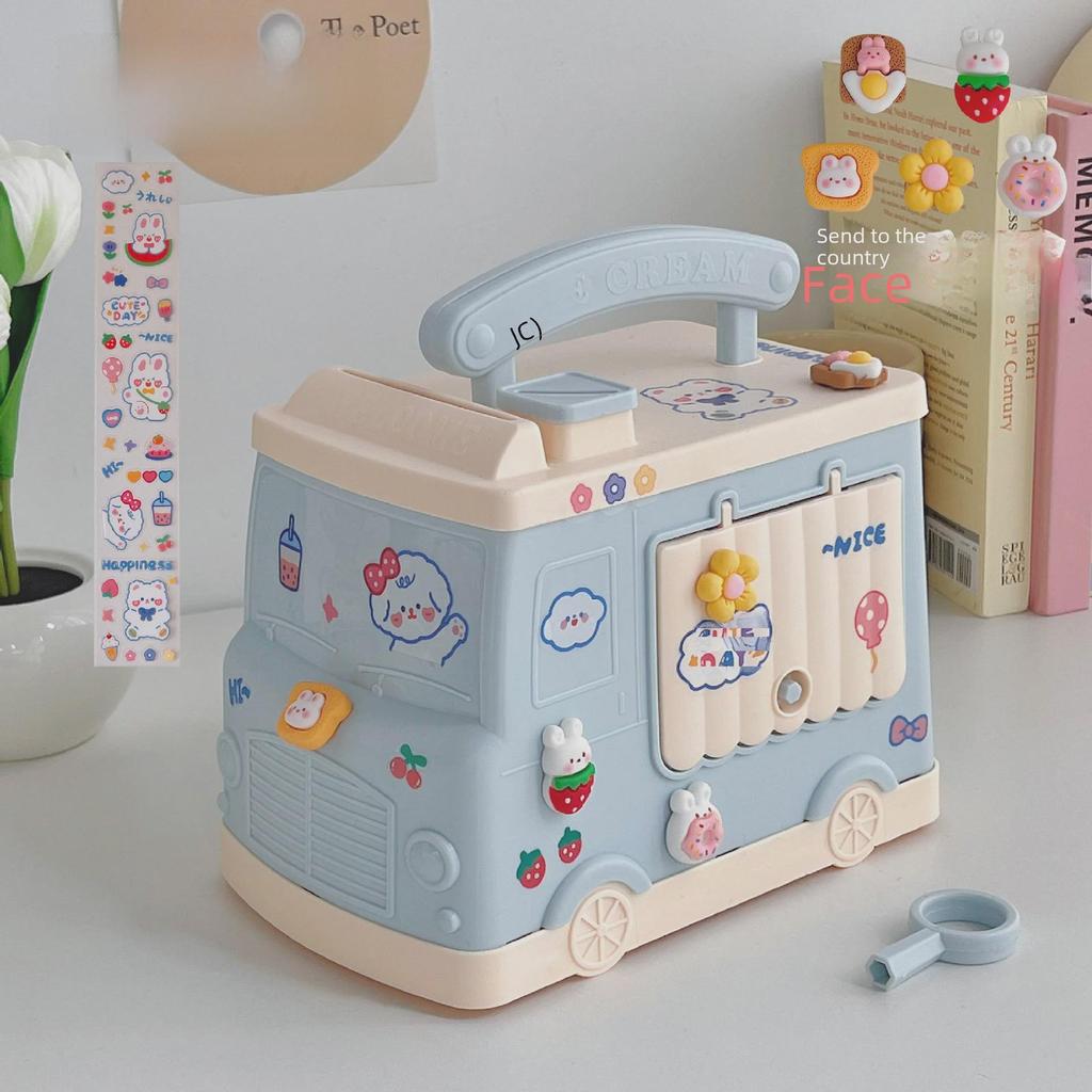 Милая запирающаяся копилка-машина для детей - только депозиты, забавный домашний декор