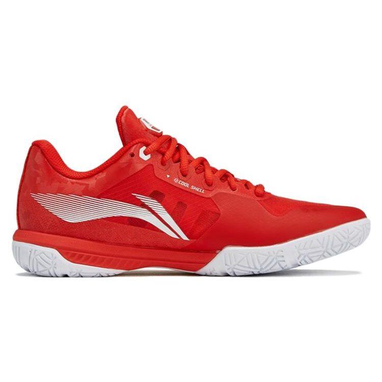 Li Ning Shadow Speed Pro Амортизация Резиновая Подошва Нескользящая Низкие Бадминтонные Кроссовки Унисекс Красные AYAT013-3