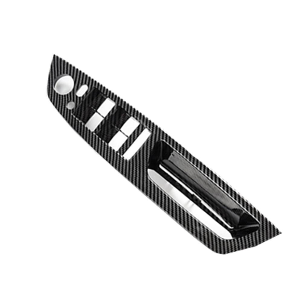 4Pcs Carbon Fiber Look Inner Door Pull Handle Trim Kit For BMW X5 X6 E70 E71 E72