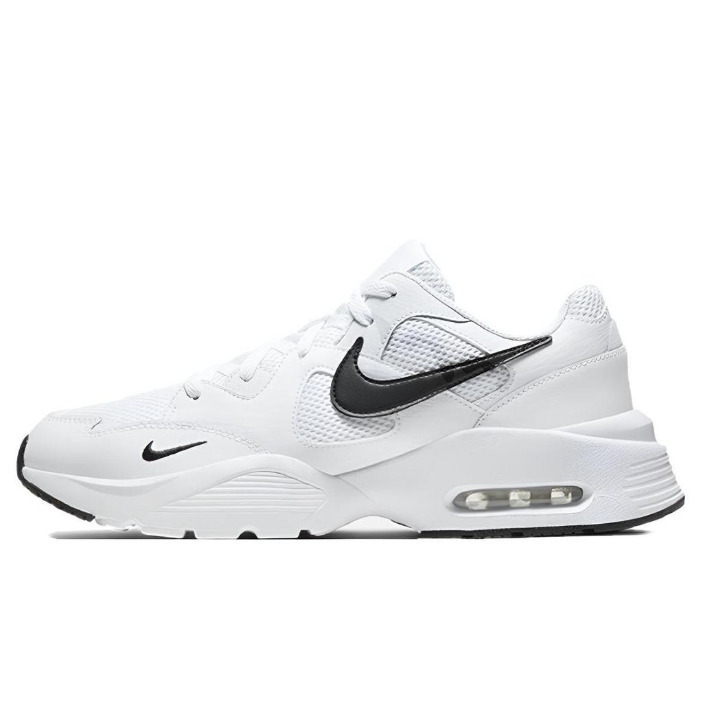 Nike Air Max Fusion Mesh Cushioning Low top Casual Running Shoes Men's White Blue CJ1670-102(Team2007-)