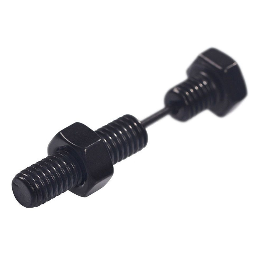 Steel Gift Screw Black Silver Color Piercing Jewelry Earrings Ear Studs Fashion Accessories