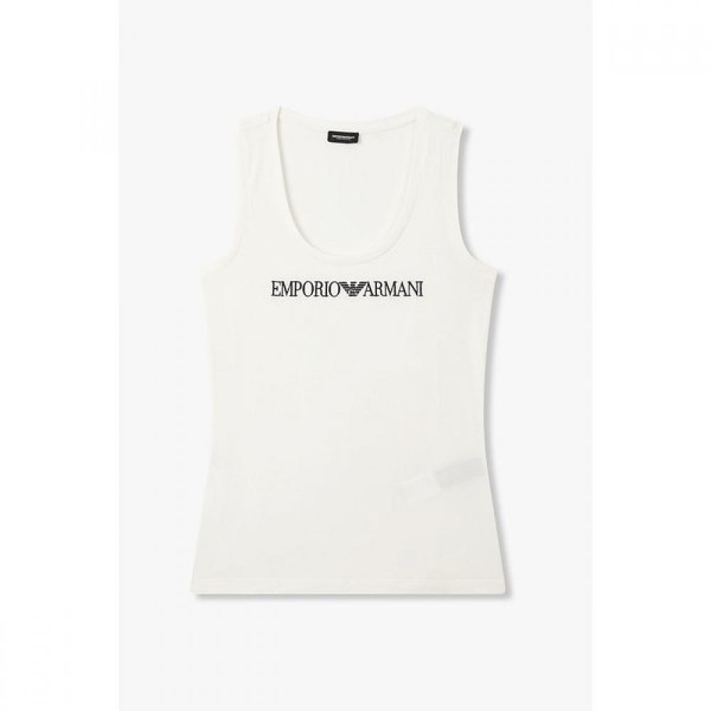 Emporio Armani Women S Colorblock Embroidery Logo Cotton Tank Top 0825313502