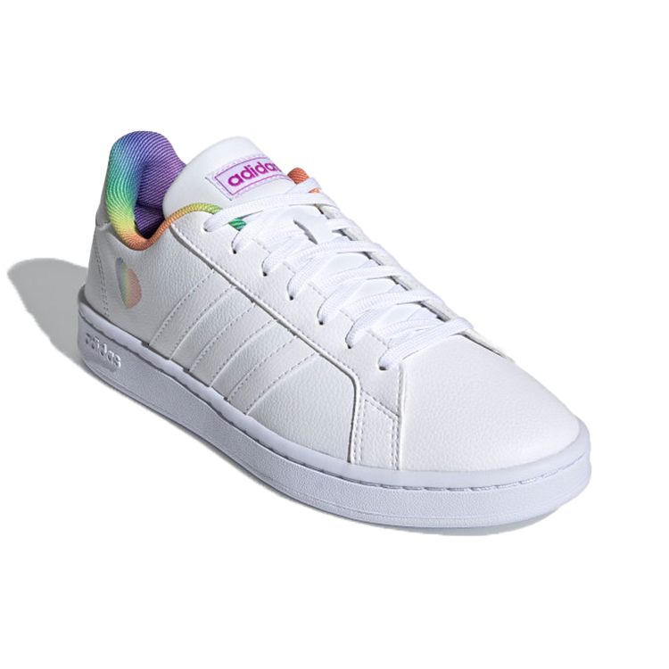 Adidas Женские кроссовки Grand Court Rainbow Pride White Cloud-White H01054